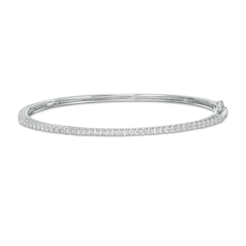 1 CT. T.W. Certified Lab-Created Diamond Bangle in 14K White Gold (F/SI2)