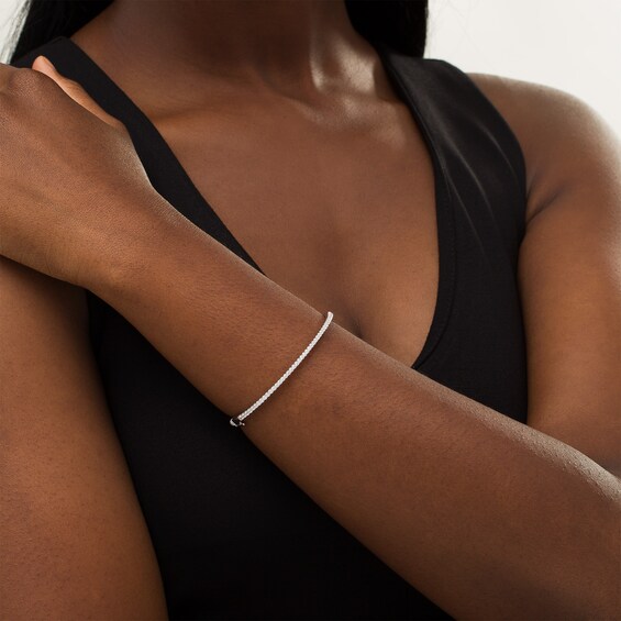 1 CT. T.w. Certified Lab-Grown Diamond Bangle in 14K White Gold (F/Si2)