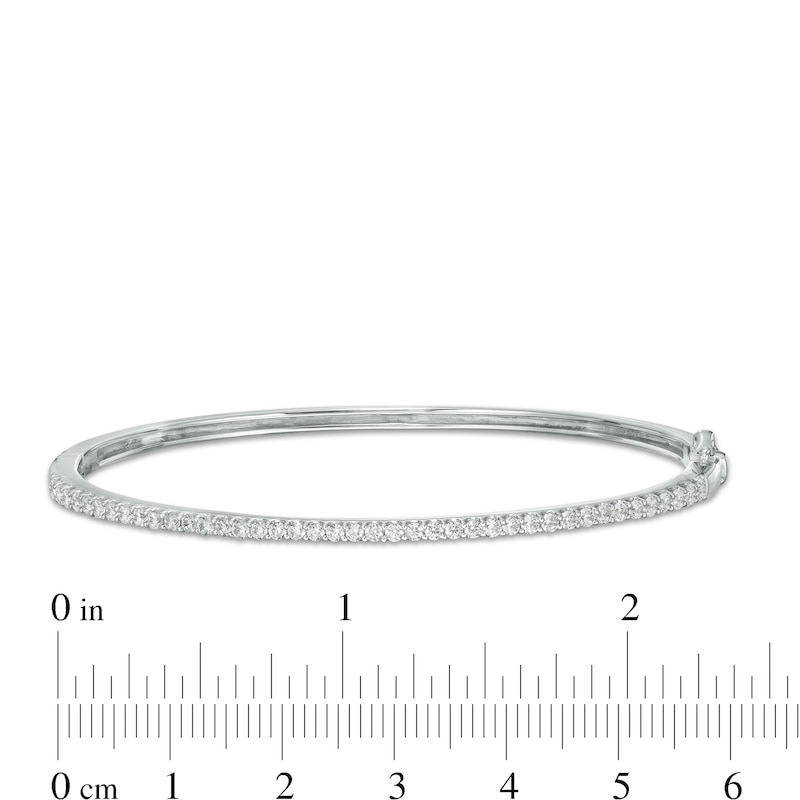 1 CT. T.W. Certified Lab-Created Diamond Bangle in 14K White Gold (F/SI2)