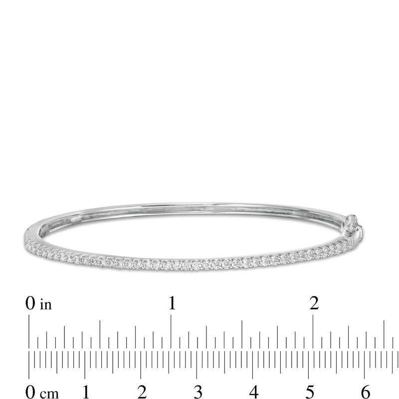 Main Image 3 of 1 CT. T.W. Certified Lab-Grown Diamond Bangle in 14K White Gold (F/SI2)