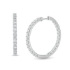 Thumbnail Image 1 of 2 CT. T.W. Certified Lab-Created Diamond Inside-Out Hoop Earrings in 14K White Gold (F/SI2)
