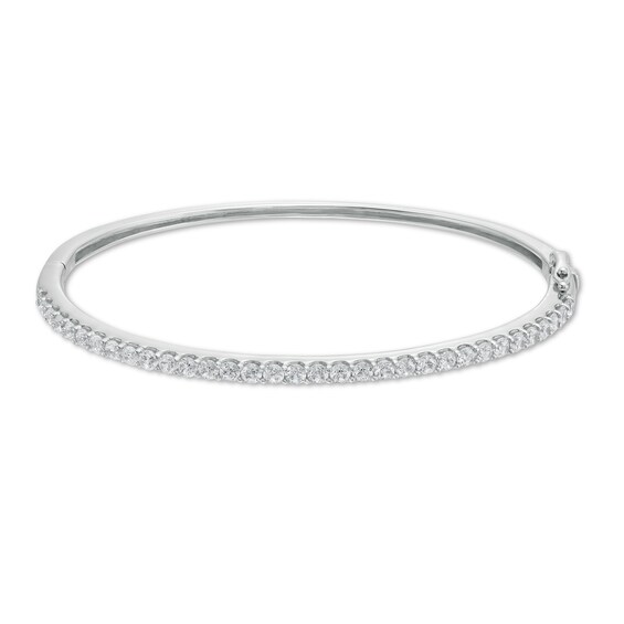 2 CT. T.W. Certified Lab-Created Diamond Bangle in 14K White Gold (F/SI2) 2 CT. T.W. Certified Lab-Created Diamond Bangle in 14K White Gold (F/SI2)