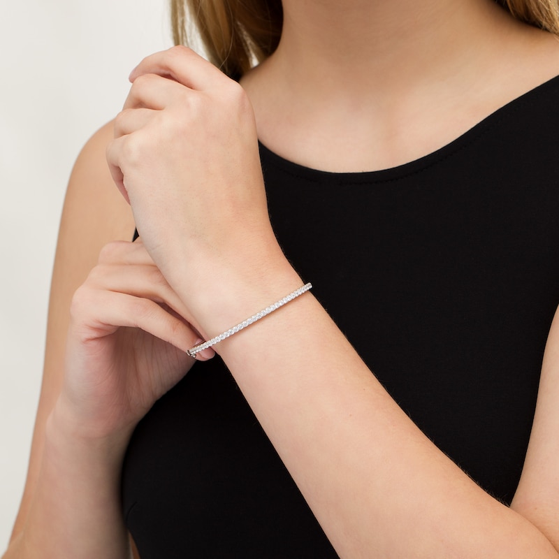 Main Image 2 of 2 CT. T.W. Certified Lab-Grown Diamond Bangle in 14K White Gold (F/SI2)