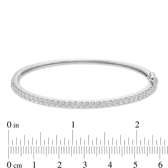 2 CT. T.W. Certified Lab-Created Diamond Bangle in 14K White Gold (F/SI2) 2 CT. T.W. Certified Lab-Created Diamond Bangle in 14K White Gold (F/SI2)