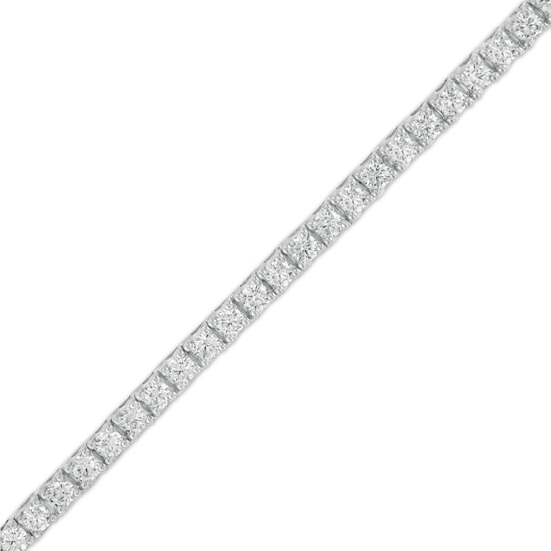 Main Image 1 of 4 CT. T.W. Certified Lab-Grown Diamond Tennis Bracelet in 14K White Gold (F/SI2)