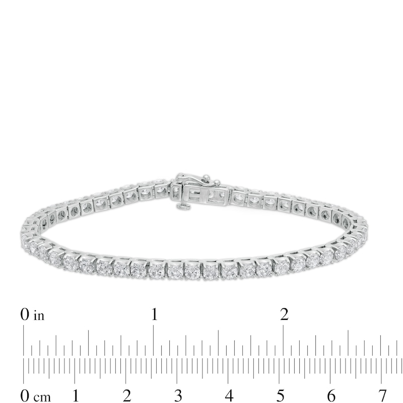 Main Image 4 of 6 CT. T.W. Certified Lab-Grown Diamond Tennis Bracelet in 14K White Gold (F/SI2)