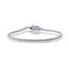 Thumbnail Image 0 of 2 CT. T.W. Certified Lab-Created Diamond Tennis Bracelet in 14K White Gold (F/SI2)