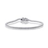 Thumbnail Image 1 of 2 CT. T.W. Certified Lab-Grown Diamond Tennis Bracelet in 14K White Gold (F/SI2)
