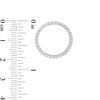Thumbnail Image 3 of 1 CT. T.W. Certified Lab-Grown Diamond Open Circle Stud Earrings in 14K White Gold (F/SI2)