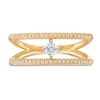 Thumbnail Image 3 of Remixed Reimagined 1/4 CT. T.W. Diamond Split Shank Orbit Ring in 10K Gold