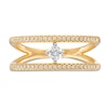 Thumbnail Image 4 of Remixed Reimagined 1/4 CT. T.W. Diamond Split Shank Orbit Ring in 10K Gold