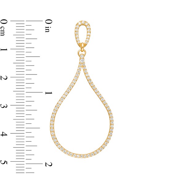 Remixed Reimagined 1 CT. T.w. Diamond Outline Teardrop Earrings in 10K Gold