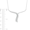 Thumbnail Image 2 of 1 CT. T.W. Certified Lab-Created Diamond Abstract "Y" Necklace in 14K White Gold (F/SI2)