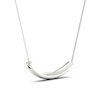 Thumbnail Image 3 of 1/2 CT. T.W. Certified Lab-Grown Diamond Curved Bar Necklace in 14K White Gold (F/SI2)