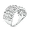 Thumbnail Image 3 of 2 CT. T.W. Marquise and Round Diamond Multi-Row Ring in 14K White Gold