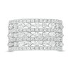 Thumbnail Image 4 of 2 CT. T.W. Marquise and Round Diamond Multi-Row Ring in 14K White Gold