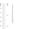 Thumbnail Image 2 of Diamond Fascination™ 48.0mm Crossover Hoop Earrings in Sterling Silver with 18K Rose Gold Plate