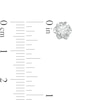 Thumbnail Image 3 of 1/6 CT. T.W. Diamond Solitaire Buttercup Stud Earrings in Sterling Silver (J/I3)