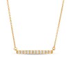 Thumbnail Image 1 of Remixed Reimagined 1/5 CT. T.W. Diamond Horizontal Bar Necklace in 10K Gold
