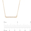 Thumbnail Image 4 of Remixed Reimagined 1/5 CT. T.W. Diamond Horizontal Bar Necklace in 10K Gold