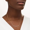Thumbnail Image 2 of Remixed Reimagined 1/4 CT. T.W. Diamond Curved Bar Necklace in 10K Gold