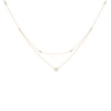 Thumbnail Image 1 of Remixed Reimagined 1/3 CT. T.W. Diamond Station Double Strand Necklace in 10K Gold - 22"