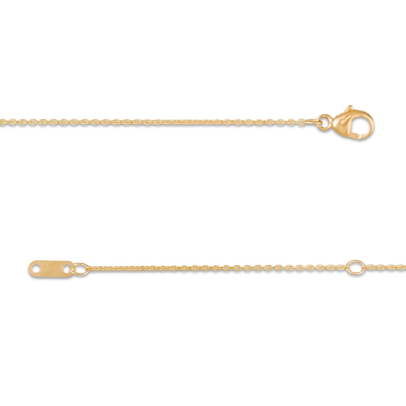 Main Image 3 of Remixed Reimagined 1/3 CT. T.W. Diamond Station Double Strand Necklace in 10K Gold - 22"