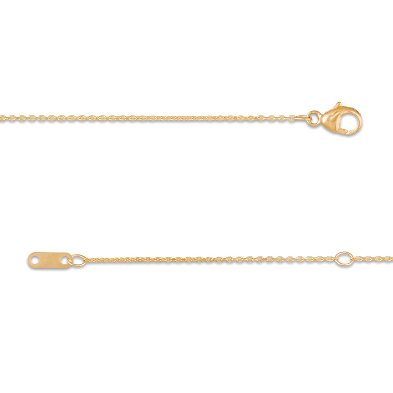 Main Image 3 of Remixed Reimagined 1/5 CT. T.W. Diamond Circle and Bar Lariat Necklace in 10K Gold - 20.5"