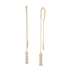 Thumbnail Image 1 of Remixed Reimagined 1/5 CT. T.W. Diamond Threader Earrings in 10K Gold