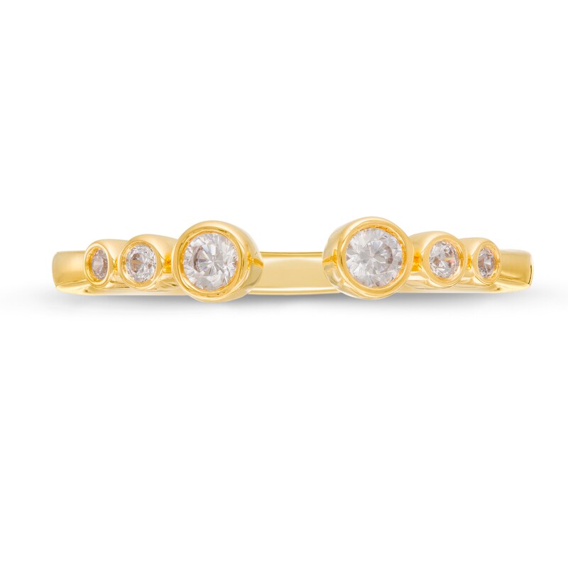 Main Image 4 of Remixed Reimagined 1/6 CT. T.W. Journey Diamond Open Shank Ring in 10K Gold