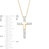 Thumbnail Image 4 of Remixed Reimagined 1/4 CT. T.W. Diamond Cross Pendant in 10K Gold