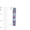 Thumbnail Image 2 of Marilyn Monroe™ Collection Baguette Multi-Gemstone Hoop Earrings in Sterling Silver