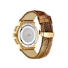 Thumbnail Image 3 of Men's JBW Saxon 1/6 CT. T.W. Diamond 18K Gold Plate Strap Watch with Gold-Tone Dial (Model: JB-6101L-10D)