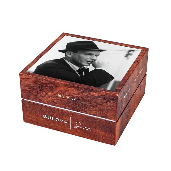 Men's Bulova Frank Sinatra 'The Best is Yet To Come' Collection Watch with Black Dial (Model: 96B346)