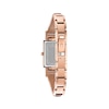 Thumbnail Image 3 of Ladies' Bulova Classic Diamond Accent Rose-Tone Bangle Watch with Rectangular Mother-of-Pearl Dial (Model: 97P142)