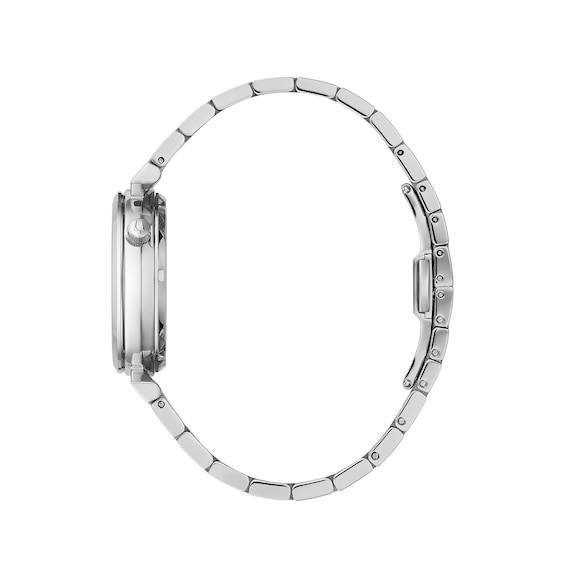 Ladies' Bulova Regatta Diamond Accent Automatic Watch with Mother-of-Pearl Skeleton Dial (Model: 96P222)