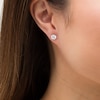 Thumbnail Image 2 of 1-1/2 CT. T.W. Certified Lab-Grown Diamond Solitaire Stud Earrings in 14K White Gold (F/SI2)