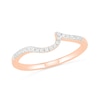 Thumbnail Image 7 of 1/3 CT. T.W. Princess-Cut Diamond Frame Bypass Shank Bridal Set in 10K Rose Gold
