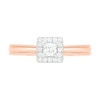 1/3 CT. T.W. Princess-Cut Diamond Frame Vintage-Style Bridal Set in 10K Rose Gold