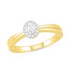 Thumbnail Image 4 of 1/3 CT. T.W. Oval Diamond Frame Bridal Set in 10K Gold