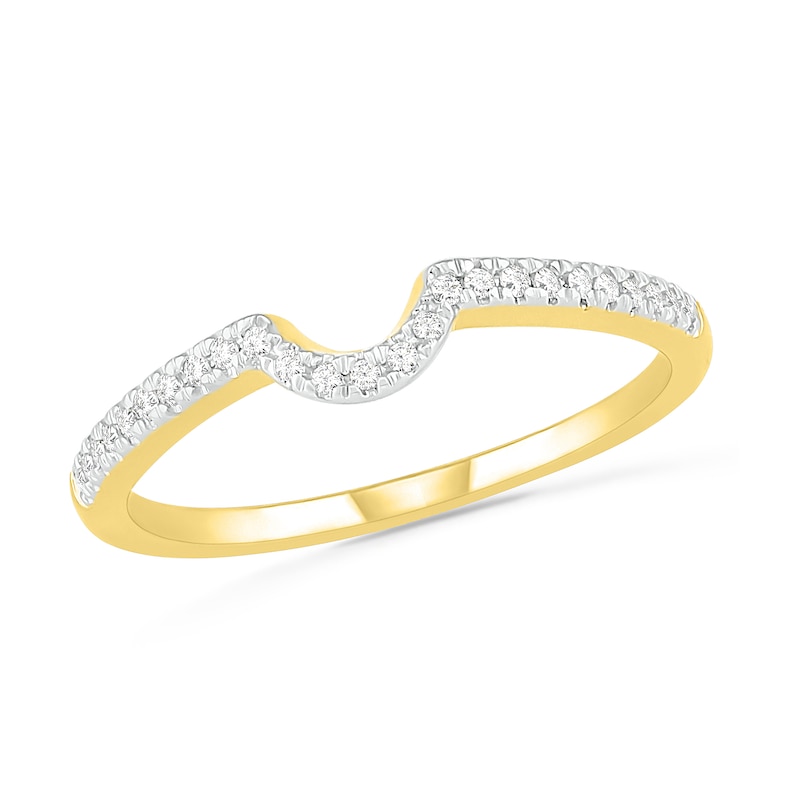 Main Image 7 of 1/3 CT. T.W. Oval Diamond Frame Bridal Set in 10K Gold