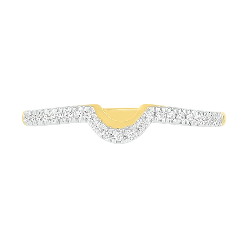 Main Image 8 of 1/3 CT. T.W. Oval Diamond Frame Bridal Set in 10K Gold