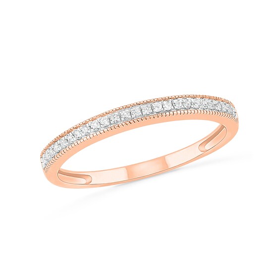 1/3 CT. T.W. Oval Diamond Scallop Frame Vintage-Style Bridal Set in 10K Rose Gold 1/3 CT. T.W. Oval Diamond Scallop Frame Vintage-Style Bridal Set in 10K Rose Gold