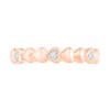 Thumbnail Image 3 of Diamond Accent Sideways Hearts Ring in 10K Rose Gold