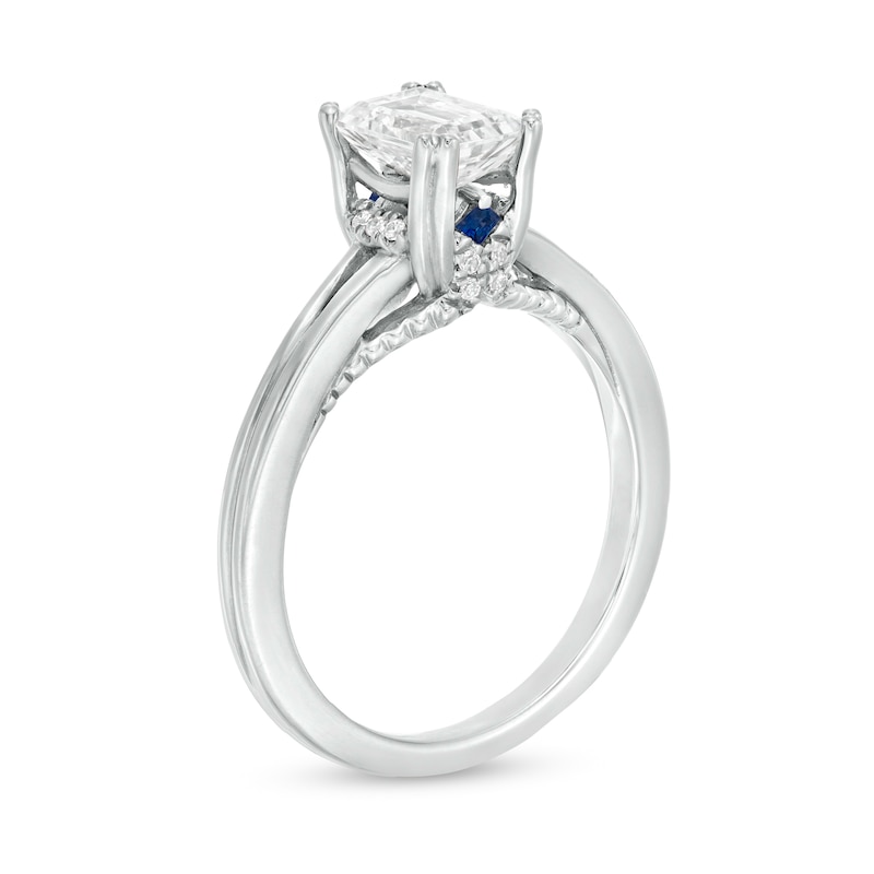 Main Image 3 of Vera Wang Love Collection 1 CT. T.W. Certified Emerald-Cut Diamond Engagement Ring in 14K White Gold (I/SI2)