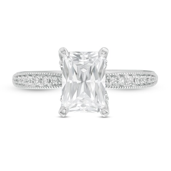 Vera Wang Love Collection 2-1/4 CT. T.w. Certified Emerald-Cut Diamond Engagement Ring in 14K White Gold (I/Si2)