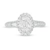 Thumbnail Image 4 of Vera Wang Love Collection 1-3/4 CT. T.W. Certified Oval Diamond Frame Engagement Ring in 14K White Gold (I/SI2)