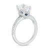 Thumbnail Image 3 of Vera Wang Love Collection 1-3/4 CT. T.W. Certified Oval Diamond Engagement Ring in 14K White Gold (I/SI2)