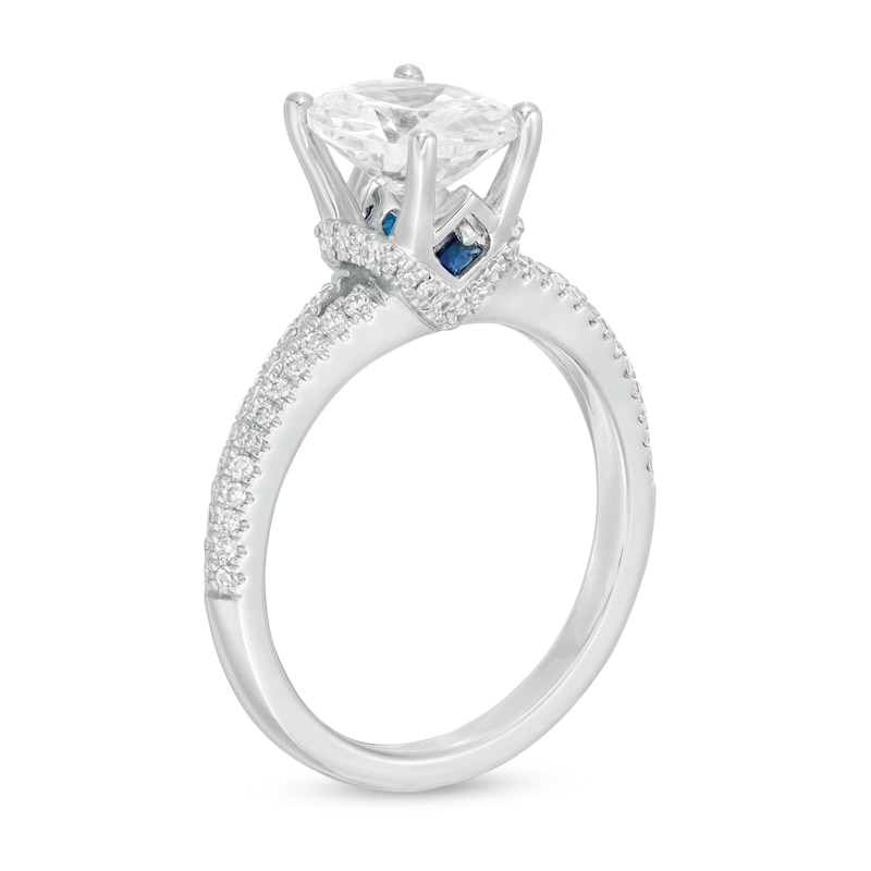 Main Image 3 of Vera Wang Love Collection 1-3/4 CT. T.W. Certified Oval Diamond Engagement Ring in 14K White Gold (I/SI2)