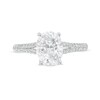 Thumbnail Image 4 of Vera Wang Love Collection 1-3/4 CT. T.W. Certified Oval Diamond Engagement Ring in 14K White Gold (I/SI2)